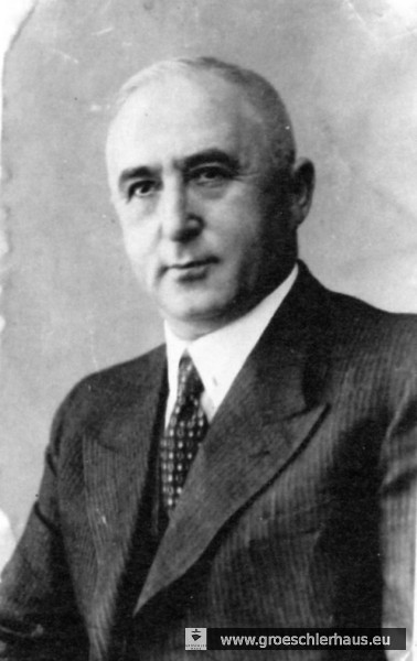 Hermann Gröschler (1880 Jever – 1944 KZ Bergen-Belsen) war von 1923 bis 1939 Vorsitzender der jüdischen Gemeinde (Foto ca. 1930, Archiv H. Peters)